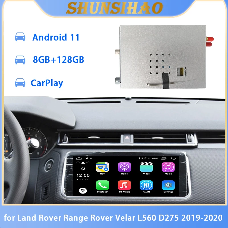 Scatola di decodifica Android GPS per auto ShunSihao per Land Rover Range Rover Velar L560 D275 2019-2020 interfaccia video multimediale carplay