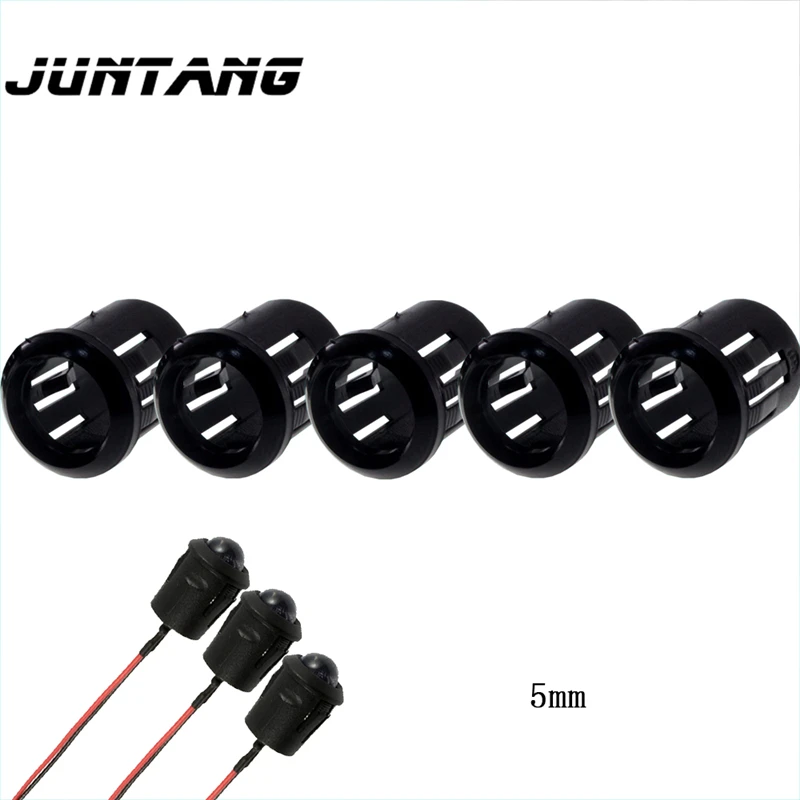 F3 F5 LED 3mm / 5mm / 8mm / 10mm LED black plastic socket bracket clip frame fixed downlight cover