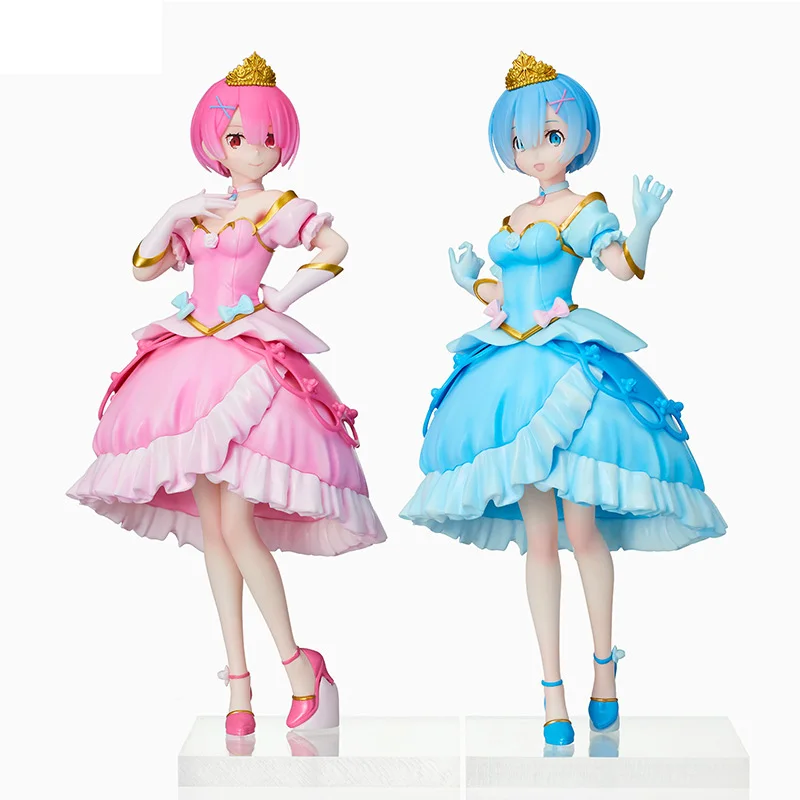 

No box 2021 new arrival Japanese original anime figure Rem/Ram princess ver action figure