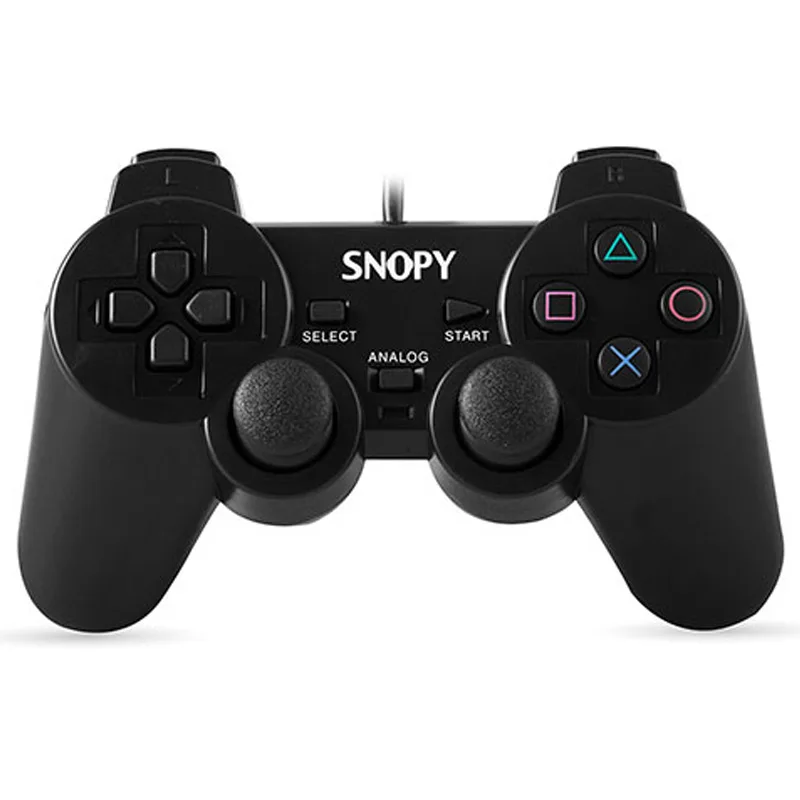 SNOPY SG-606 USB PS2/PS3/PC BLACK JOYPAD GAME HANDLE