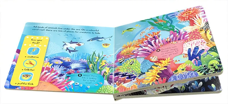 Original English First Explorers Sea Creatures Agency Operation Book Board Children's Popular Science Toddler Toy