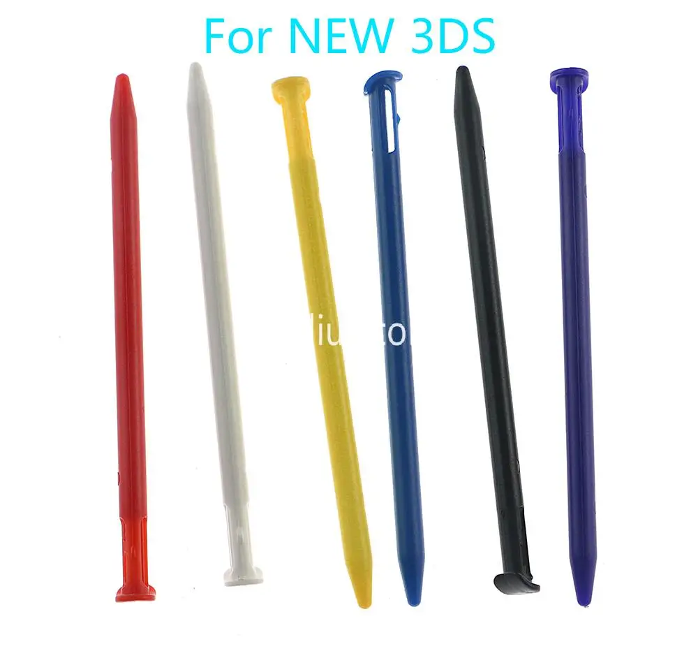 พลาสติกหลายสีหน้าจอสัมผัสสไตลัสปากกาสำหรับนินเทนโดใหม่ 3DS คุณภาพสูง 5 ชิ้น/ล็อต