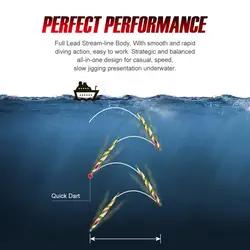 NOEBY Speed Metal Jig – Señuelo de metal para jigging en alta mar
