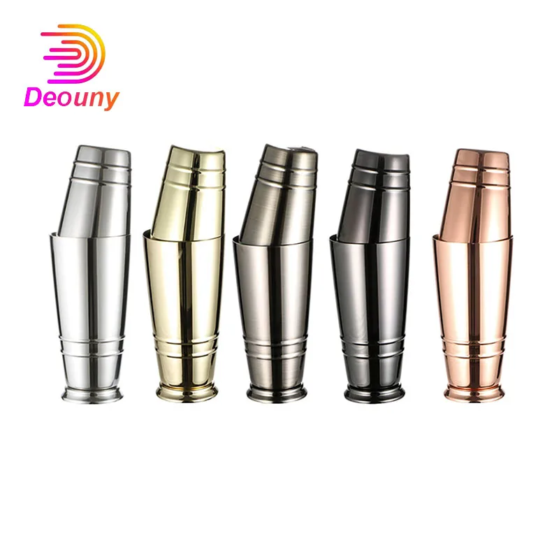 

DEOUNY New Boston shaker Stainless Steel Cocktail Shaker 750ml Mini Bar Stuff 2Pcs Set Accessories Home Bars Barware Bartender