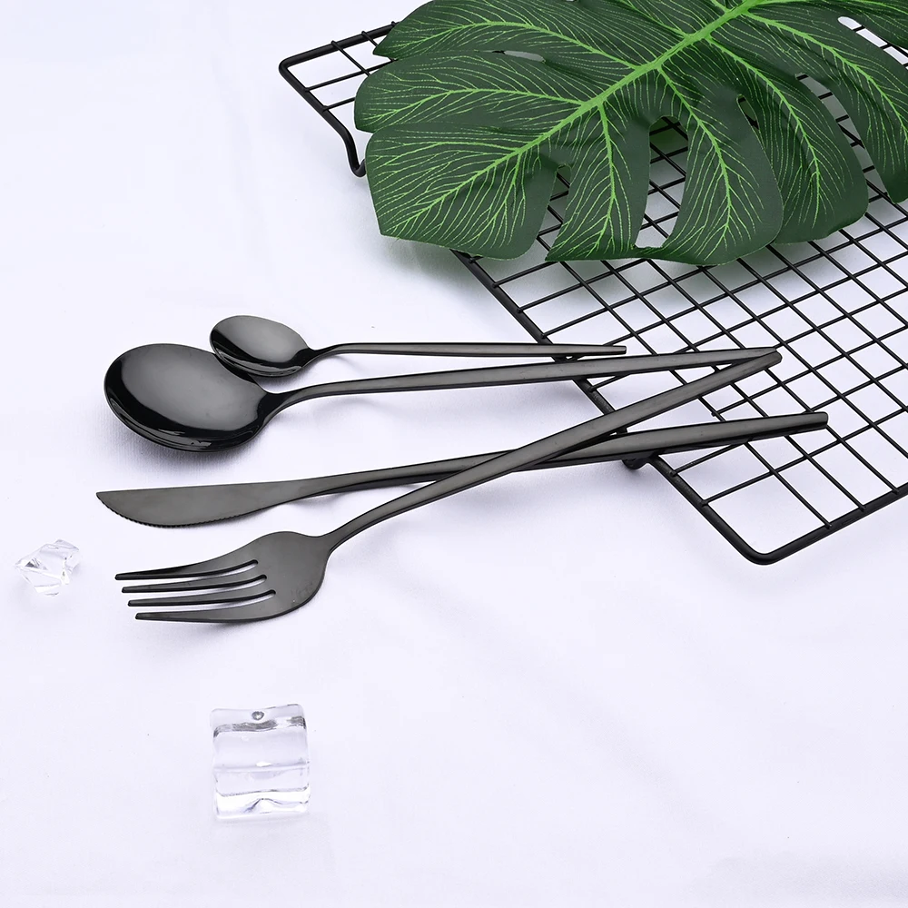 4pcs Gold Dinnerware Set Stain - Gold Plated Cutlery 리뷰 및 가격