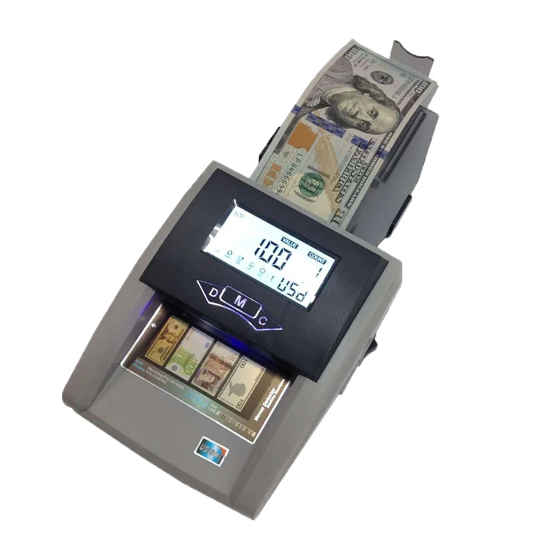 พกพาขนาดเล็ก U.S. Dollar สกุลเงินเครื่องตรวจจับแบตเตอรี่ลิเธียมสำหรับระบุ U.S. ไทยและยูโรจำนวนเงินรวม