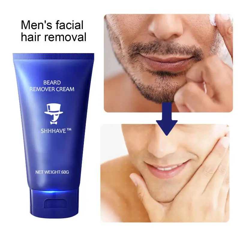 60ml Hair Removal Cream Facial  Beard Depilatory Paste For Men Beard Hair Removal Cream Body Hair Removal Cream Shaving Cream