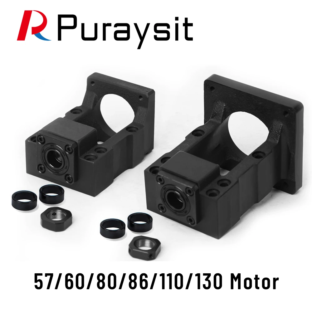 

Puraysit Screw Motor Integrated Seat 60 80 110 130 Servo Motor Seat 57 86 Motor Stepper Motor Fixed Seat