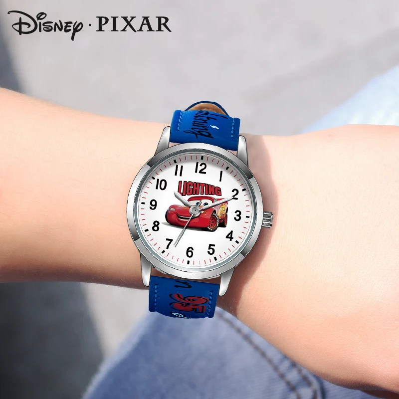 Disney Children Lightning McQueen Cars Pixar Cartoon Waterproof Kid Teenager Boy Quartz Wristwatch Student Luminous New Relogio