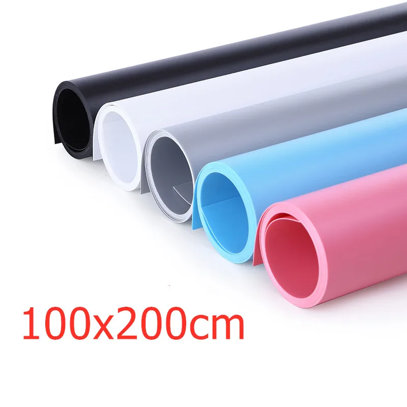 100 x 200cm White Black Gray PVC Material Anti-wrinkle Backgrounds Backdrop Shooting Photography Background Board Waterproof