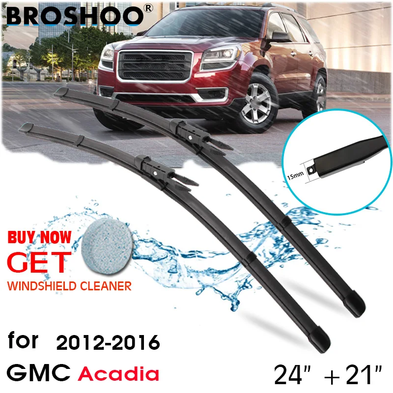 

Car Wiper Blade Front Window Windscreen Windshield Wipers Blades Pinch Tab Arm Auto Accessories for GMC Acadia 24"+21" 2012-2016