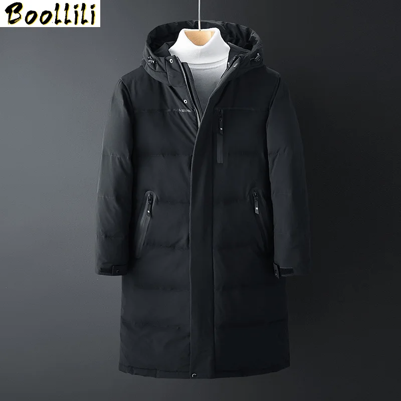 Down Winter Duck Jacket Men 2023 Waterproof Windproof Winter jacket Coat Solid Hooded Casual Outwear Clothing M-4XL