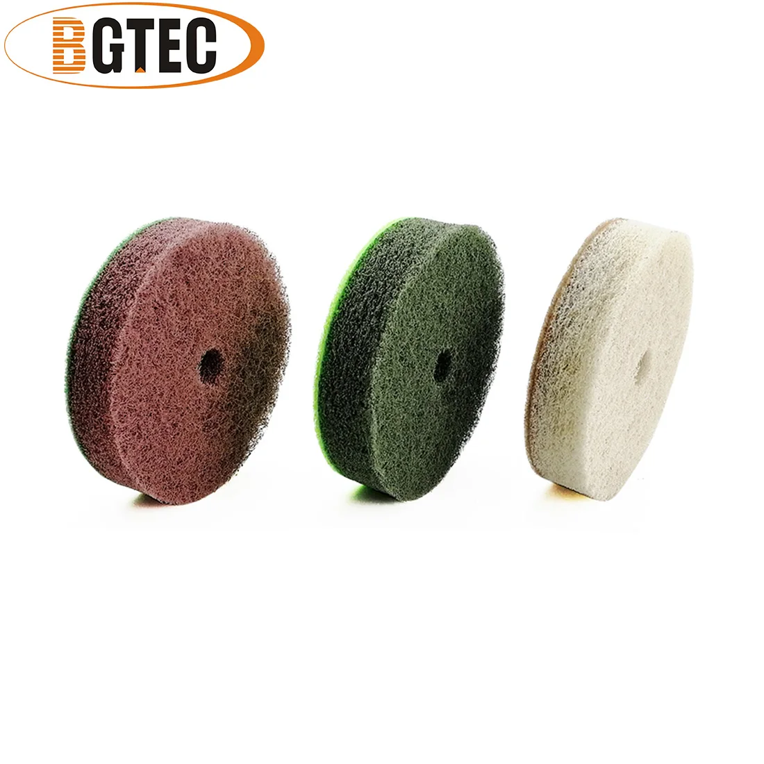 BGTEC 3 pz/set Spugna 100 millimetri Diamante Tamponi Per Lucidatura Dia 4 pollici Levigatura A Disco Per Più Morbida Pietre di Marmo Arenaria