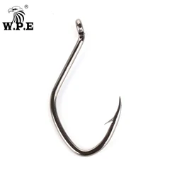 W.P.E Brand Fishing Hooks 3packs/lot Catfish Hooks High-Carbon Steel 2/4/6/8/10/12# Sharp Barbed Fishing Hooks Fishing tackle