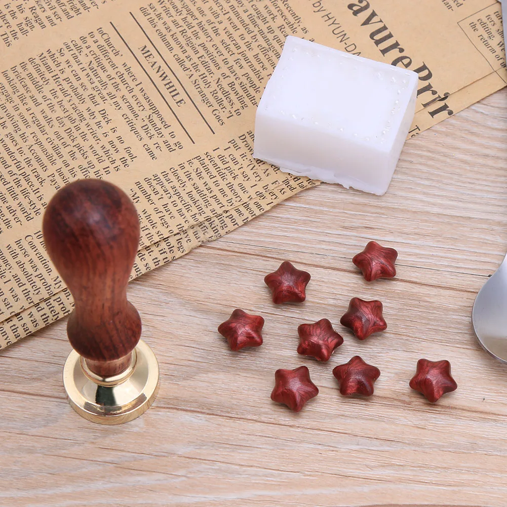 Gold-plated Brass Head Retro DIY Envelope Wax Seal Stamp Head Sealing Wax Stamps Wedding Decorative Invitation Dropshipping