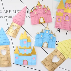 Castle 3D DIY Silicone Mold Chocolate Moulds Tray Jello Dessert Pastries Fondant Sugarcraft Forms Cake Decoration Tool M2598