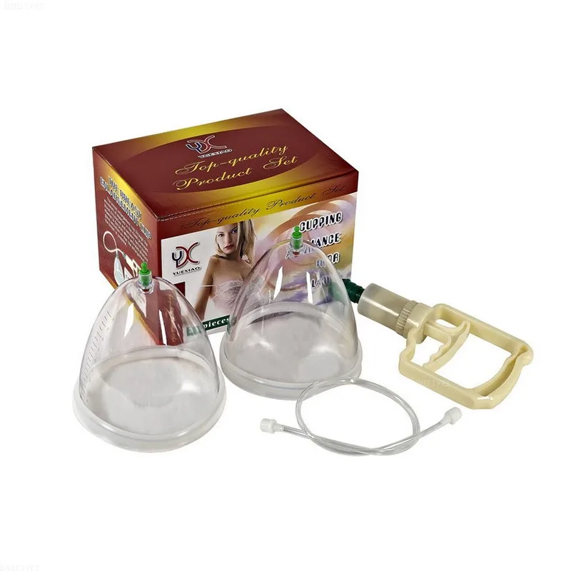 Healthy Breast Enlargement pump for lady Vacuum Cupping Body Massager chest Enhancement Cupping with suction pump therapy Size L