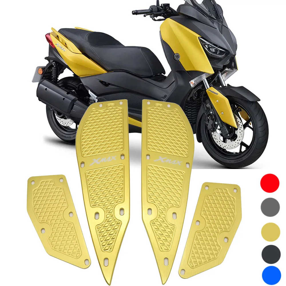 

Motorcycle Accessoris For Yamaha XMAX 250 300 X MAX 300 2017-2018 Xmax Mats CNC Footrest Footpads Aluminum Alloy Pedal Plate 400