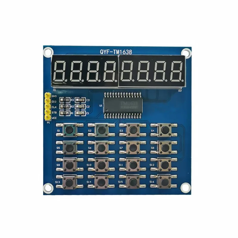 TM1638 Module Key Display With Cables For AVR Arduino New 8-Bit Digital LED Tube 8-Bit Modules For Arduino DIY Kit