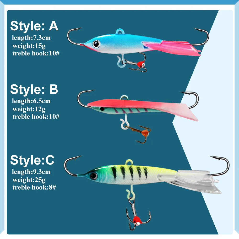 FTK Jig Head vertical para invierno – vinilos y wobblers