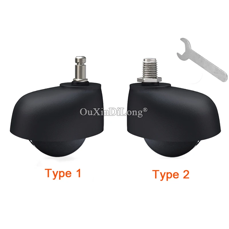 New 5PCS Universal Furniture Casters Office Computer Chair Casters 360 Degree Swivel Chair Wheels Runners Repair Accessories