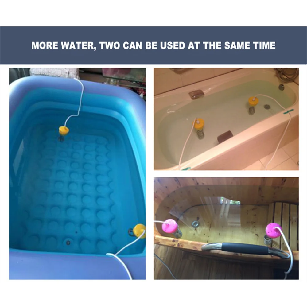 Scaldabagno ad alta potenza caldaia ad acqua bollente in acciaio inossidabile sospeso riscaldare rapidamente per vasca da bagno a botte da campeggio