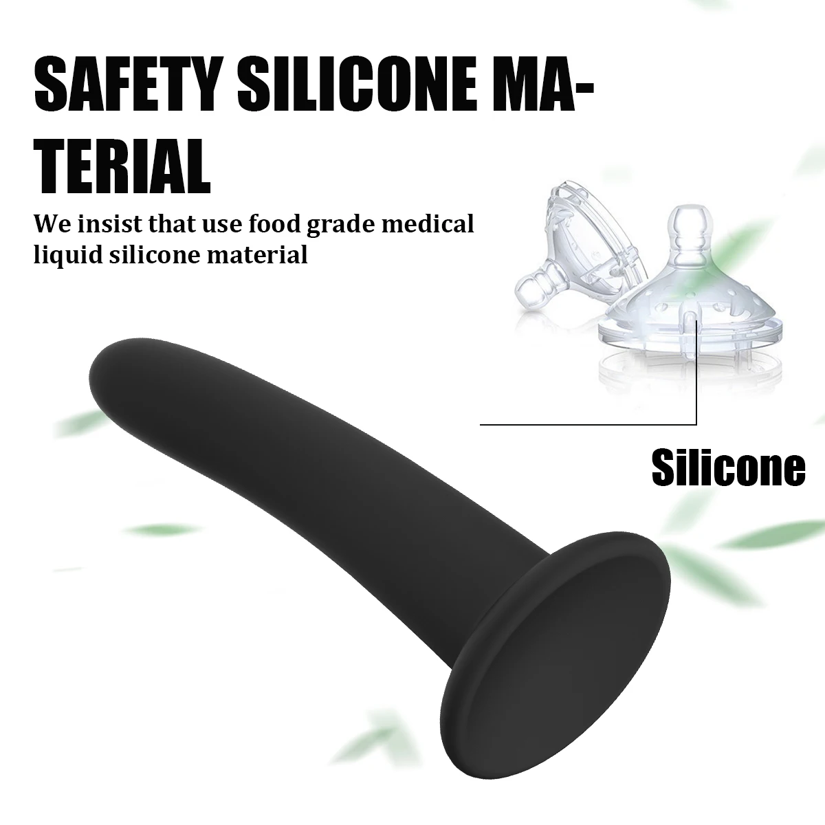 Smooth Silicone Real Dildo Penis Anal Plug,Prostate Massager Butt Plug Anal Vagina Erotic Sex Toy Masturbation for Woman for Men