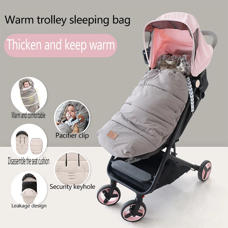 Umaubaby 2021NEW Stroller Sleeping Bag Thermal Insulation Waterproof Baby Autumn and Winter Wrapping Blanket and Anti-Kick Quilt