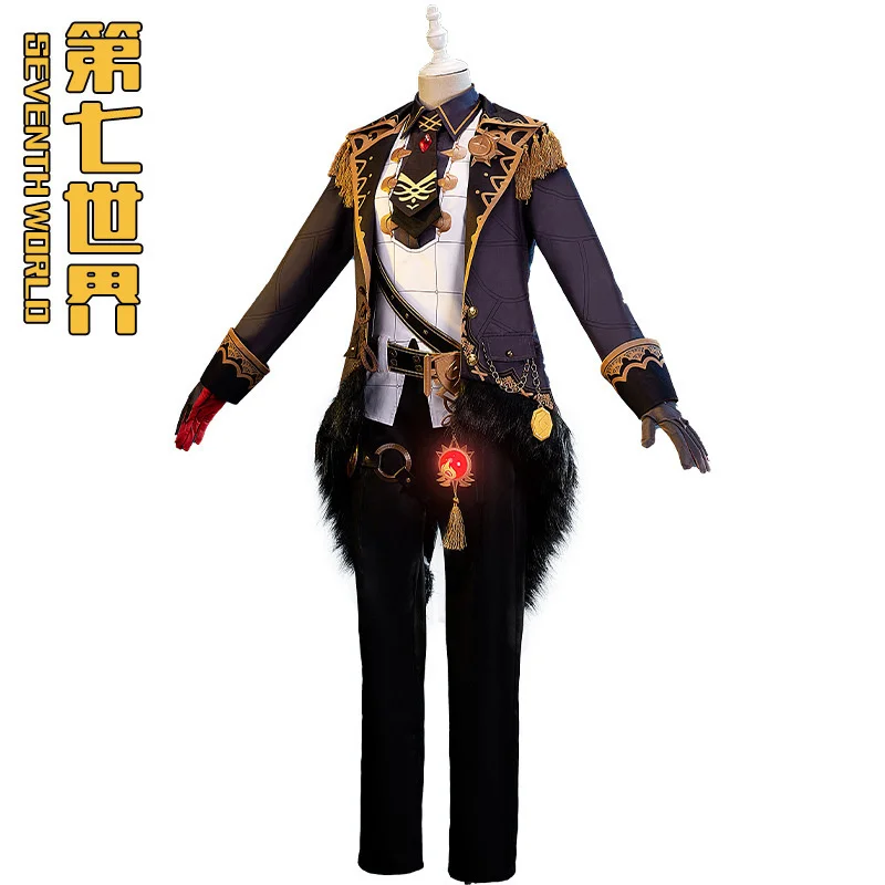 Game Animation Genshin Impact Diluc Ragnvindr Character Full Set Of Cosplay Two-dimensional Game Clothing Suit Christmas Gift