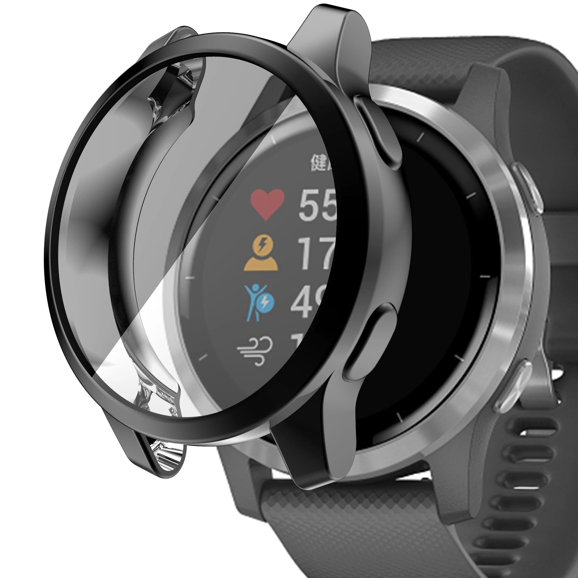 TPU Case Protective Cover Plating For Garmin Vivoactive 4 4S / Venu 2 2S