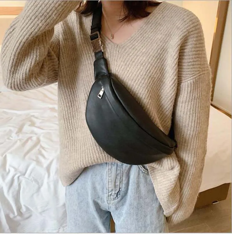 Luxury Brand Designer Women Waist Bag High Quality Soft Leather Fashion Chest Bag Female Fashion Shoulder Bags Ladies Fanny Pack