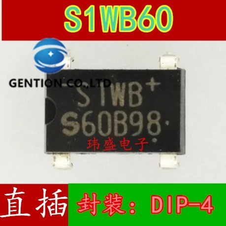 10PCS S1WB60 S1WBS60 rectifier bridge 1A 600V  DIP4 spot in stock 100% new and original