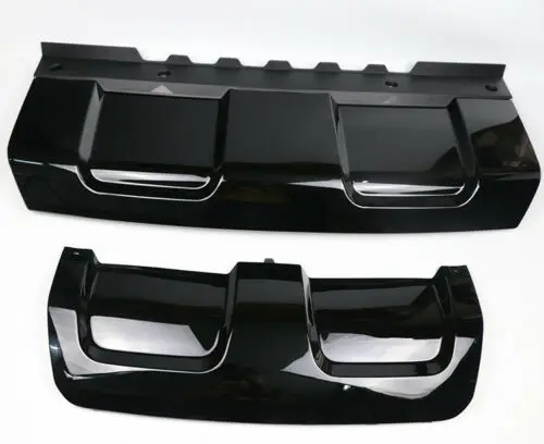 For Range Rover Sport 2014 2015 2016 2017 Black Front Bumper Spoiler+Rear Diffuser Lip Trailer Skid Plate Guard Tow Hook Cover