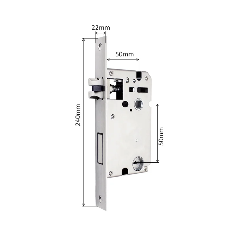 Brzail Hoge Kwaliteit 5050 Insteekslot 22X160 22X180 22X240 Size Smart Lock Insteekslot Voor Houten deur