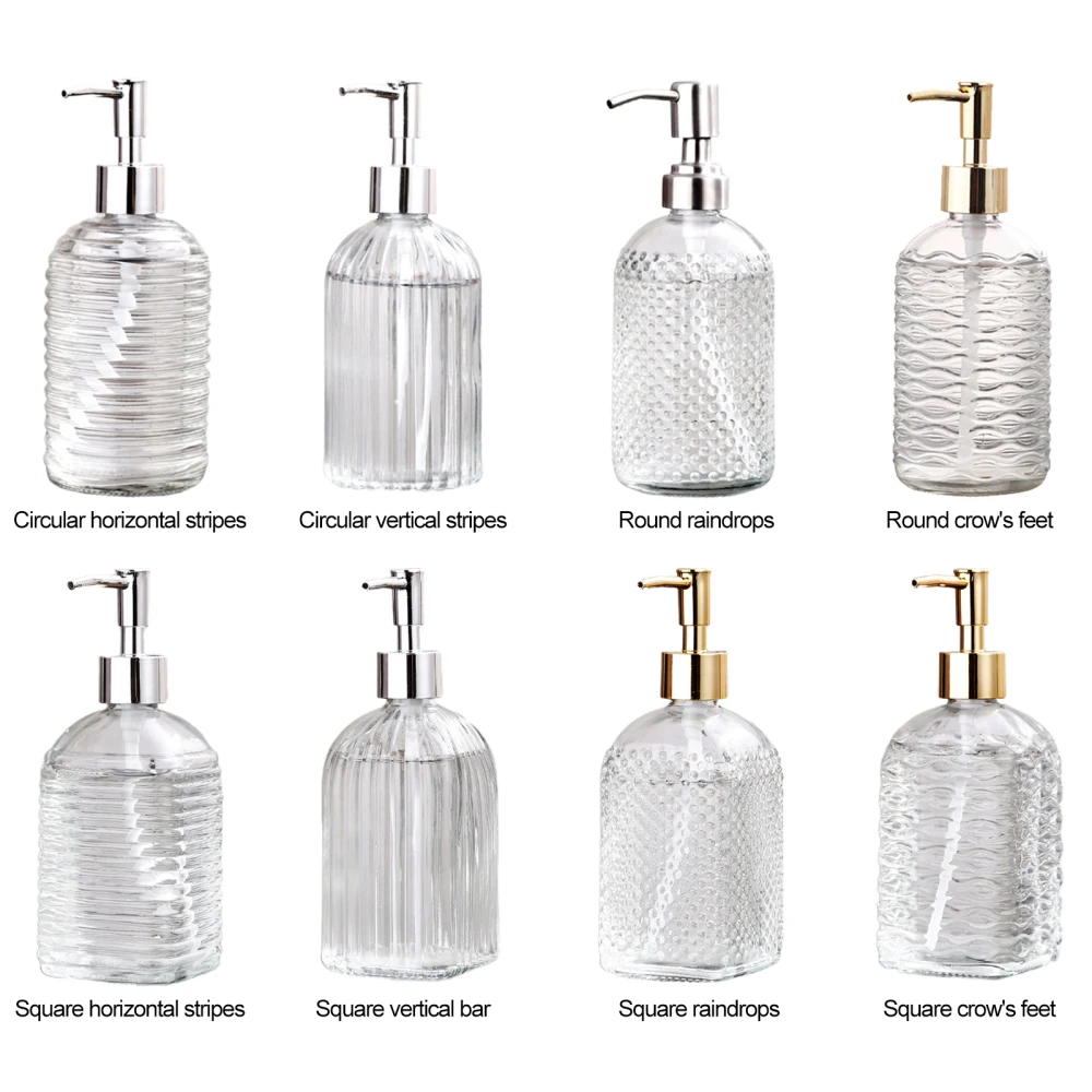 Shower Gel Bottle Large Capacity For Home Bathroom Lotion Bottling Sub-bottling Manual Pressure Liquid Soap Dispensers