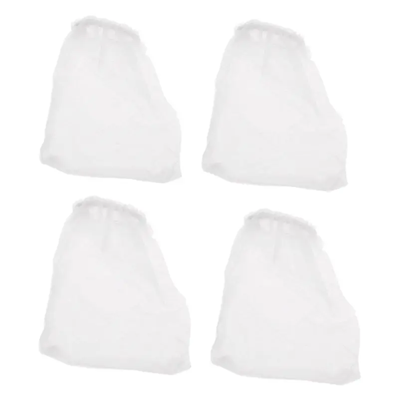 4pcs Aquarium Filter Bags Reusable Fish for Tank Filter Nylon Bag for Electric Gravels Cleaner Water Changer Sand Washer