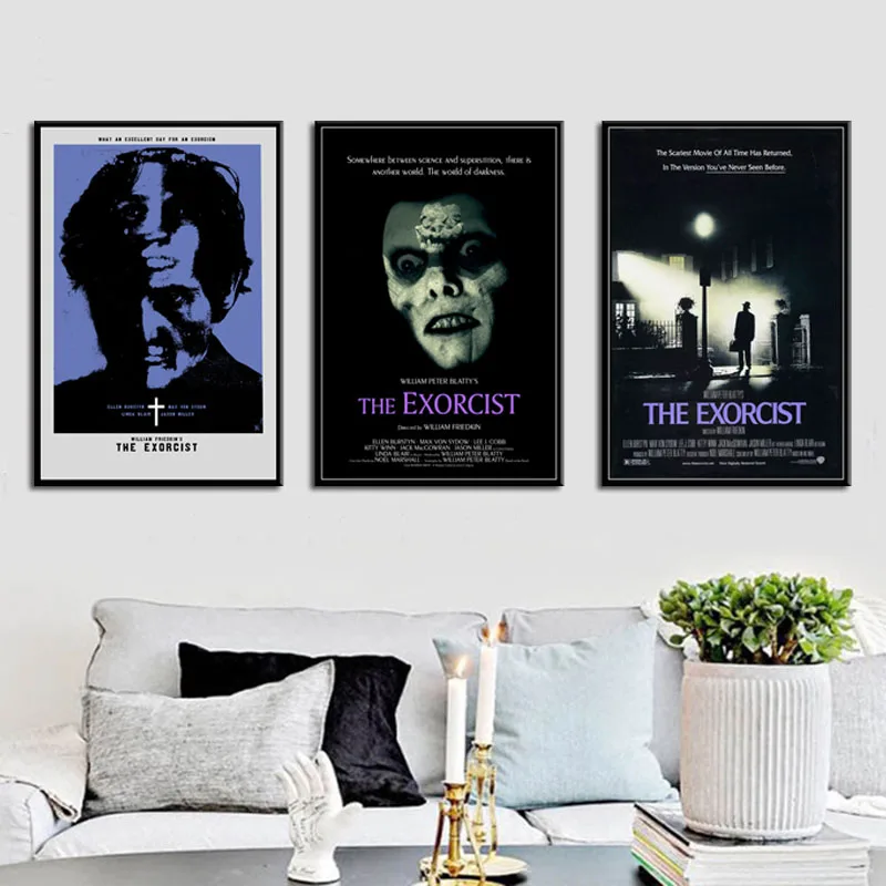 

The Exorcist Classic Horror Movie Art Canvas Painting Poster Wall Home Decor quadro cuadros