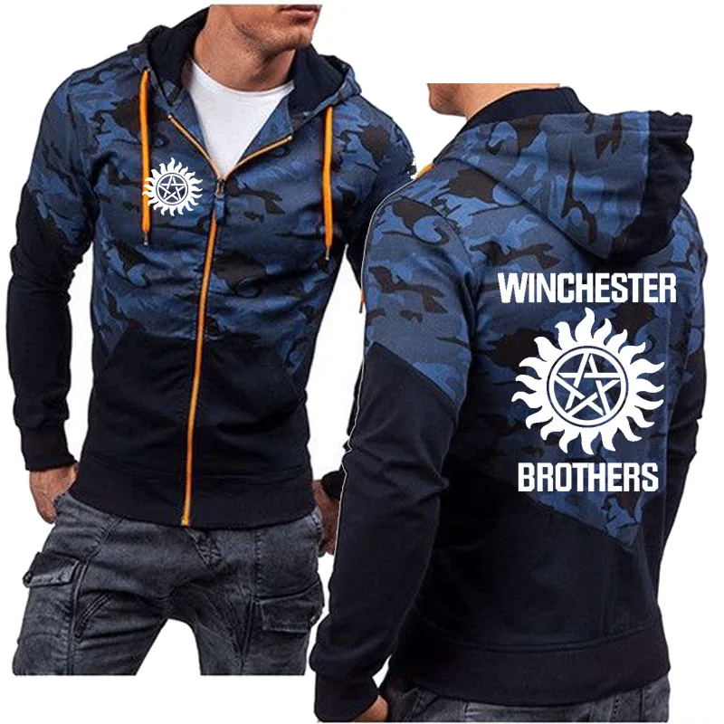 

new spring autumn Supernatural Hoodie Men Winchester Bros Mens Hoodies high quality Cotton Casual Men's jackets