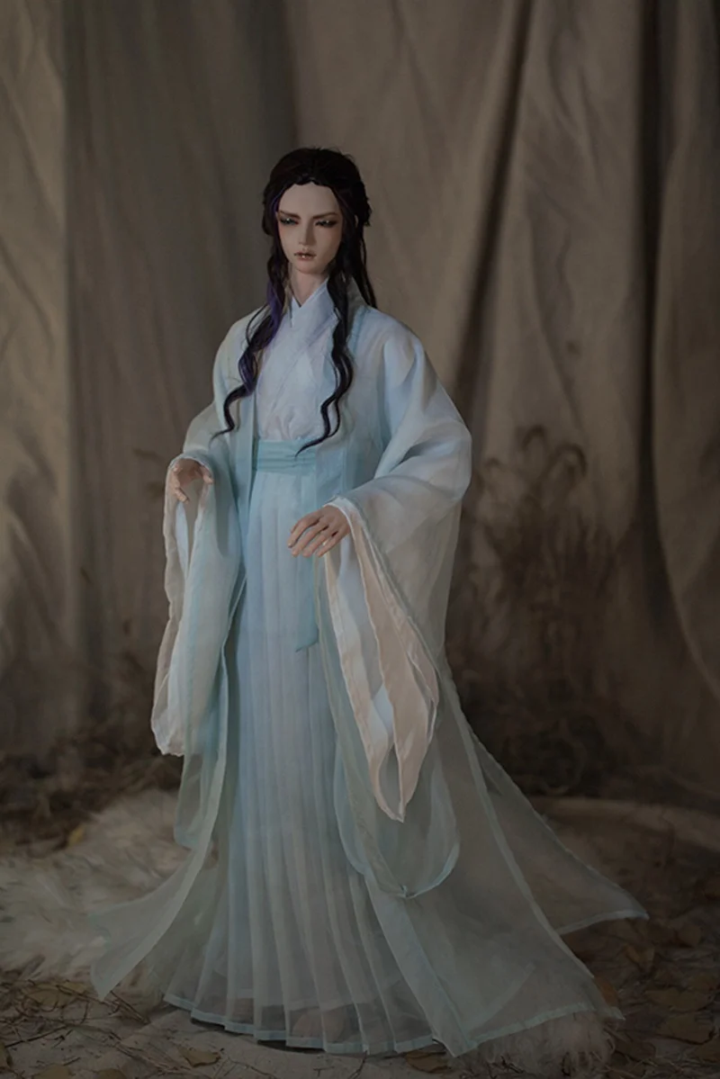 1/4 1/3 acessórios de roupas bjd traje antigo chinês hanfu vestido samurai roupa para bjd/sd id72 tio forte 80cm boneca a0741