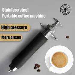 Manual coffee machine Hand press espresso machine household outdoor portable coffee maker machine/Manual extraction coffee cream