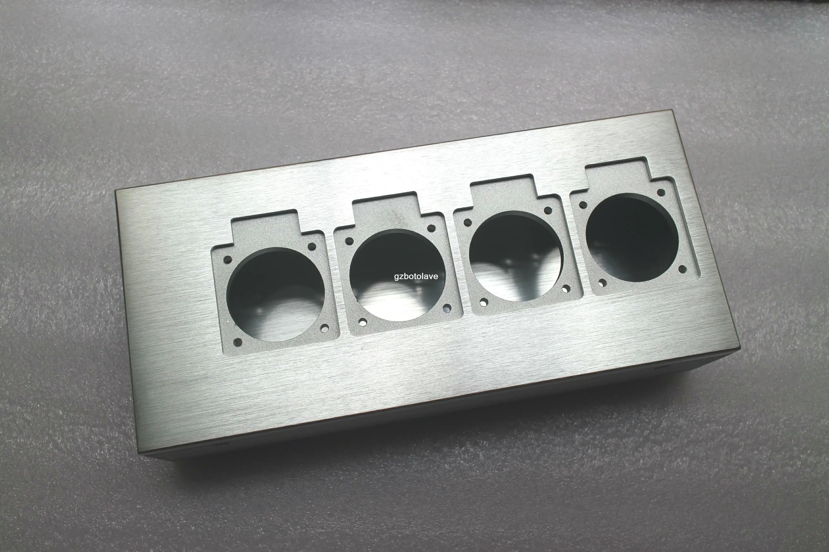 full aluminum EU power socket chassis HIFI audio European standard power socket chassis