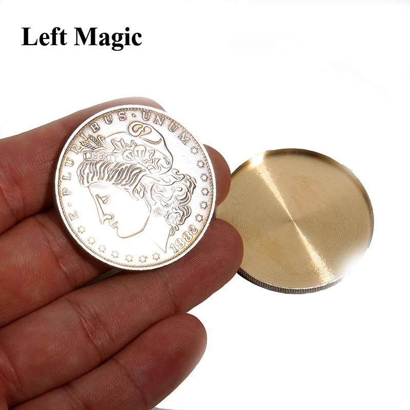 1Pcs Expanded Shell (Super Morgan Dollar Version) magic tricks Appearing/Disappearing Magic Close Up Coin Accessories