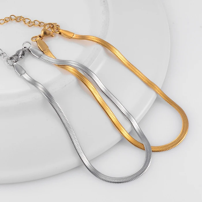 Edelstahl-Schlangenkettenarmband Hochwertiger Schmuck Bestseller Klassiker für Männer und Frauen – Detail 4