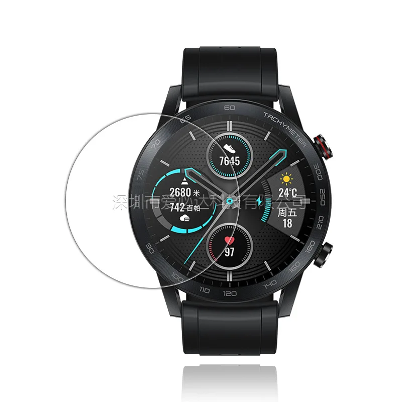 2 Buah 2.5D Jam Tangan Pelindung Layar Kaca Tempered untuk Huawei Honor Jam Tangan Ajaib 2 Jam 2 46Mm Film Pelindung