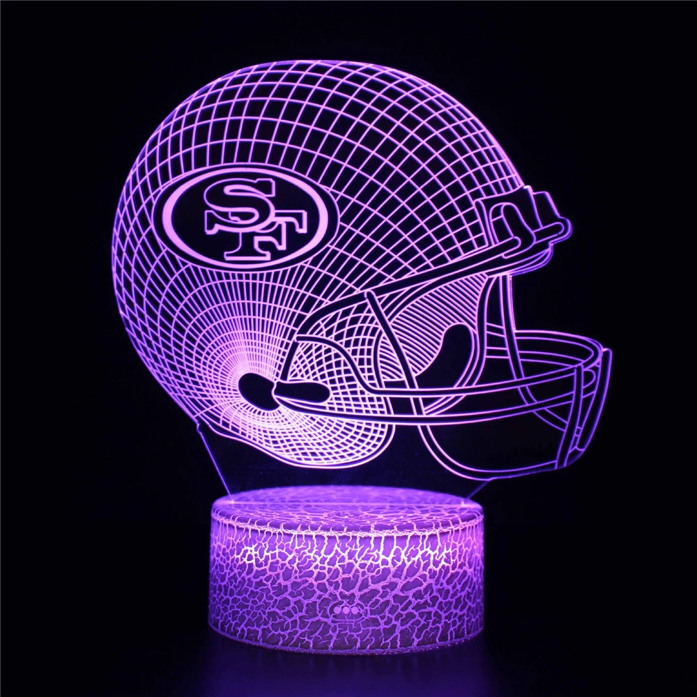 Rugby Night Lights for Bedroom Personalized Gift Usb Light Table Lamp Indoor Lighting Led Nightlight Child Bedside Baby Room 3D