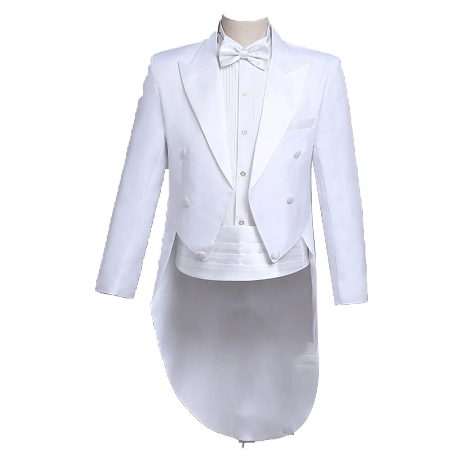 Traje de esmoquin Formal para caballero, Blazer de doble botonadura, abrigo de cola de Golondrina, chaquetas de boda, Blazers, 4 piezas