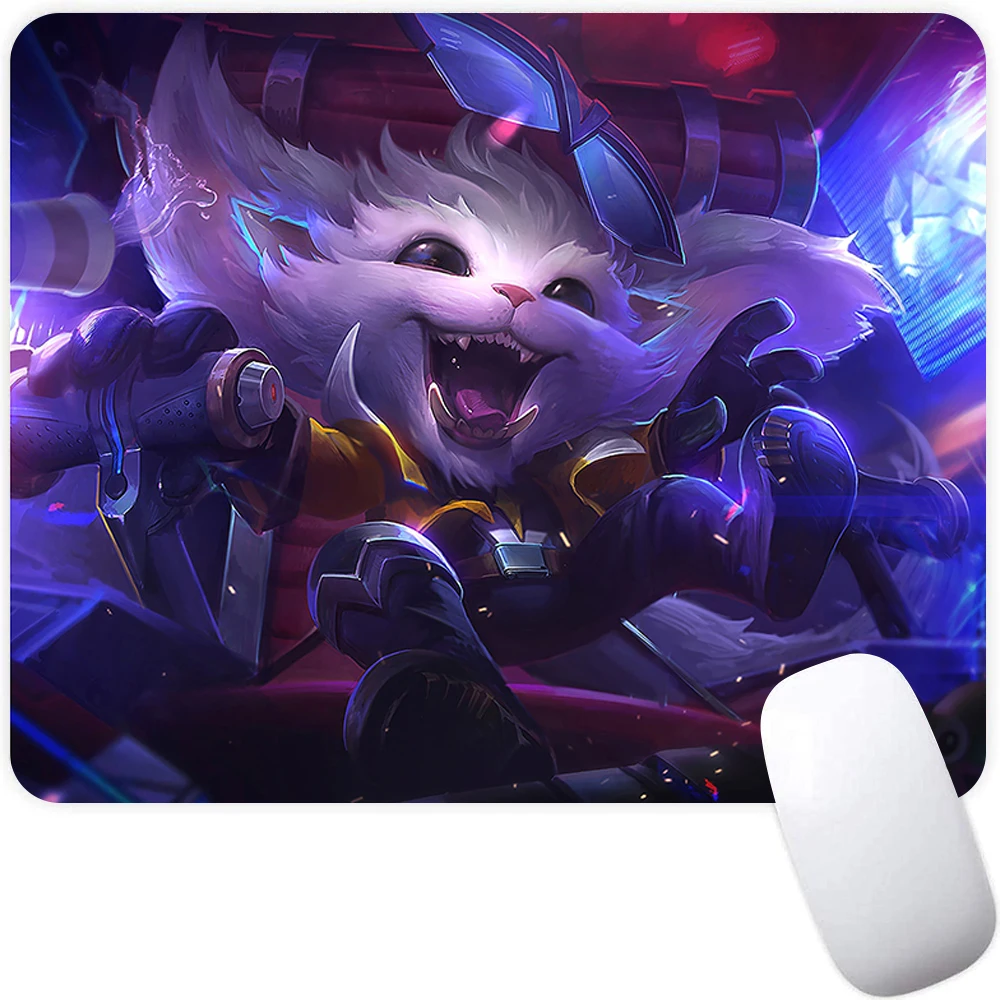 

League of Legends Gnar Small Gaming Mouse Pad Computer Office Mousepad PC Gamer Mouse Mat Laptop Mausepad Keyboard Mat Desk Pad