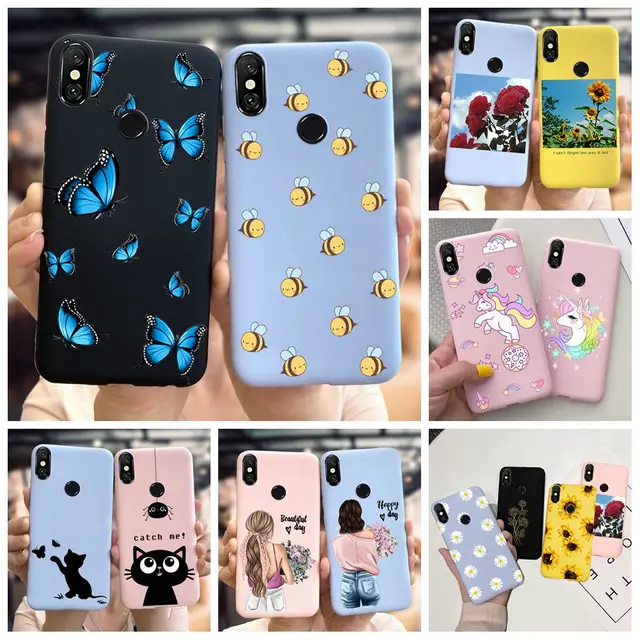 TPU Case dla Xiaomi Mi 8 Lite przypadki Xiomi Mi8 Lite pokrywa motyl telefon silikonowy miękki Coque dla Xiaomi Mi 8 mi8 Lite tylna okładka