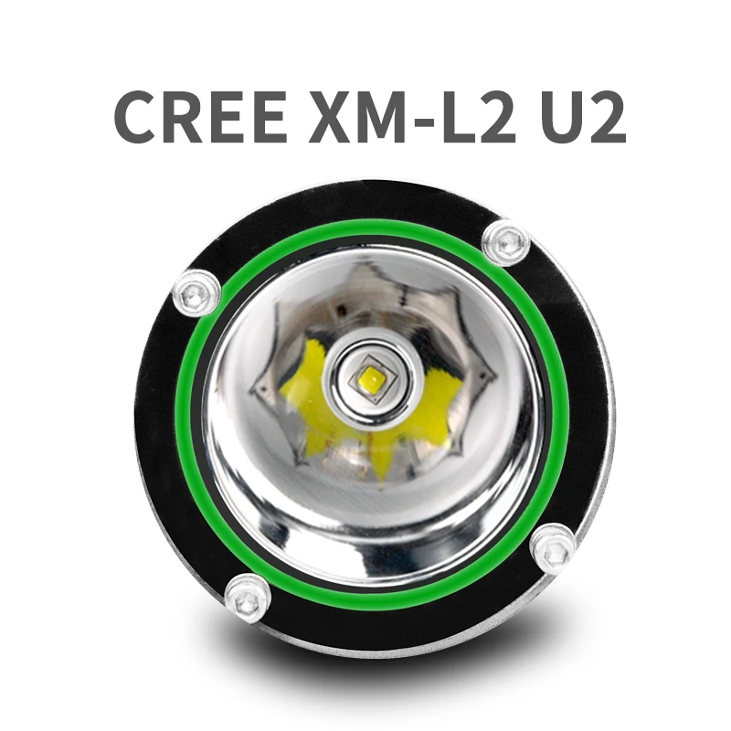 アルコンD22 iiダイビングライト 6500 18k水中防水 100 メートルのダイビング懐中電灯cree led 1200 ルーメン水中ダイビングlighti