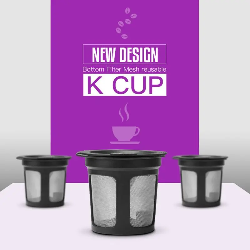 Refillable Coffee Filter Cup Reusable Coffee Pod Filled Capsule Compatible With Keurig 2.0 1.0 K Cup Coffee Makers Drop Ship